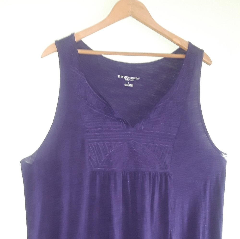 Liz Lange Target purple maternity sleeveless top w